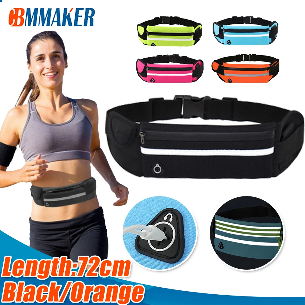 Cbmmaker Running Waist Bag Sports Belt Pouch Mobile Phone Case Men Women Hidden Pouch Professional Gym Fitness Bags Running Belt