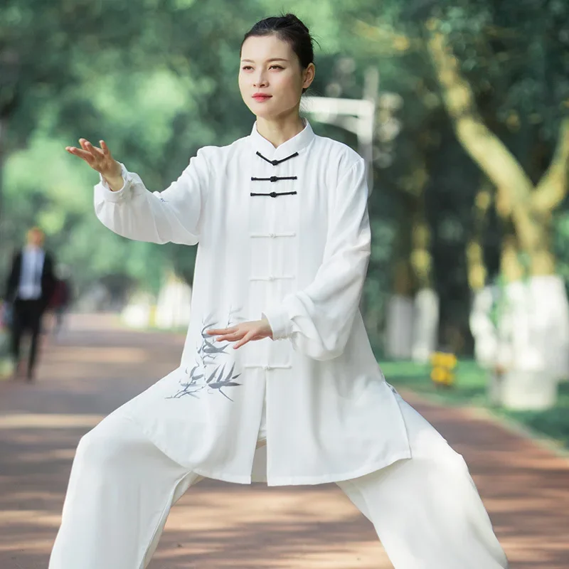 

Kun Master Tai Chi Clothes Kung Fu Dress Martial Art Uniform Wushu Clothing Breathable Unisex Women And Men 2023 New Style White