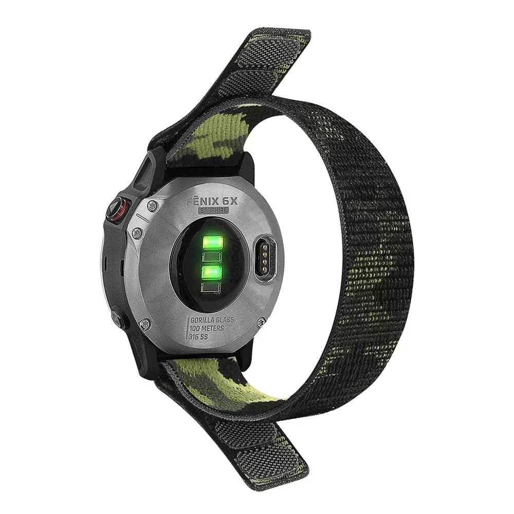 Nylon Quick Release Sports Watch Strap with Hook and Loop Closure