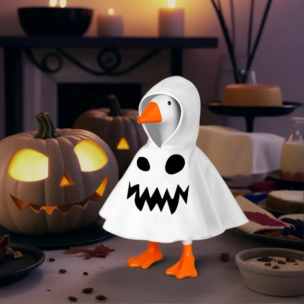 Hallowmas Schreibtisch Gans Hoodie für 7 Zoll Gans Statue Outfit Miniatur Hoodie Kleidung für Desktop Gans Tisch Dekor – Detail 7
