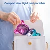 Mini Bear Fan Portable Fan USB Rechargeable 3 Speed Modes Mini Desktop Air Cooler Cooling Travel Hand Fans for Office Workers 3