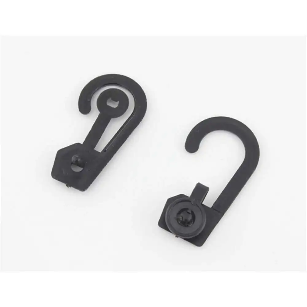 200pcs 블랙 투명 플라스틱 셔츠 드레스 속옷 양말 장갑 클립 가방 패키지 패브릭 헤더 후크 옷 걸이