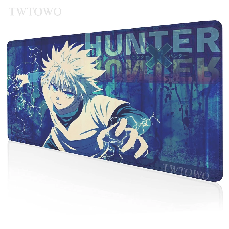 

Anime Hunter x Hunter Killua Mouse Pad Gamer Custom Large XXL Mouse Mat MousePads Desk Mats Natural Rubber Soft Laptop Mouse Mat