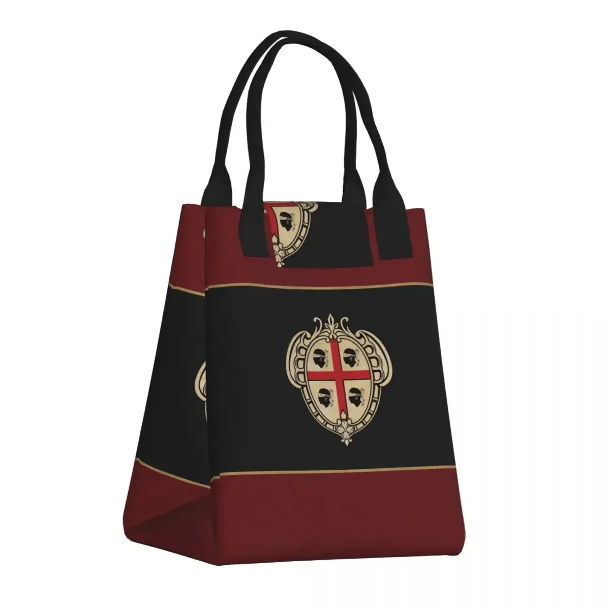 

Vintage Sardinia Coat Of Arms Lunch Box Leakproof Italy Sardegna Patriotic Cooler Thermal Food Insulated Lunch Bag Tote Bags