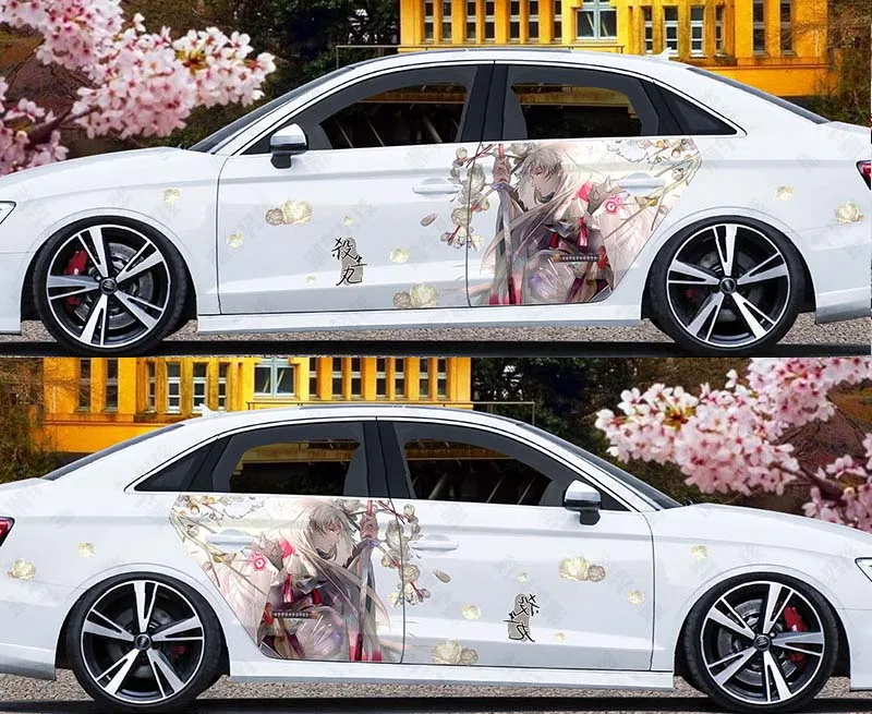 

anime Inuyasha car side graphic stickers high quality vinyl comics suitable for most vehicles car wrap decals stickers Comic