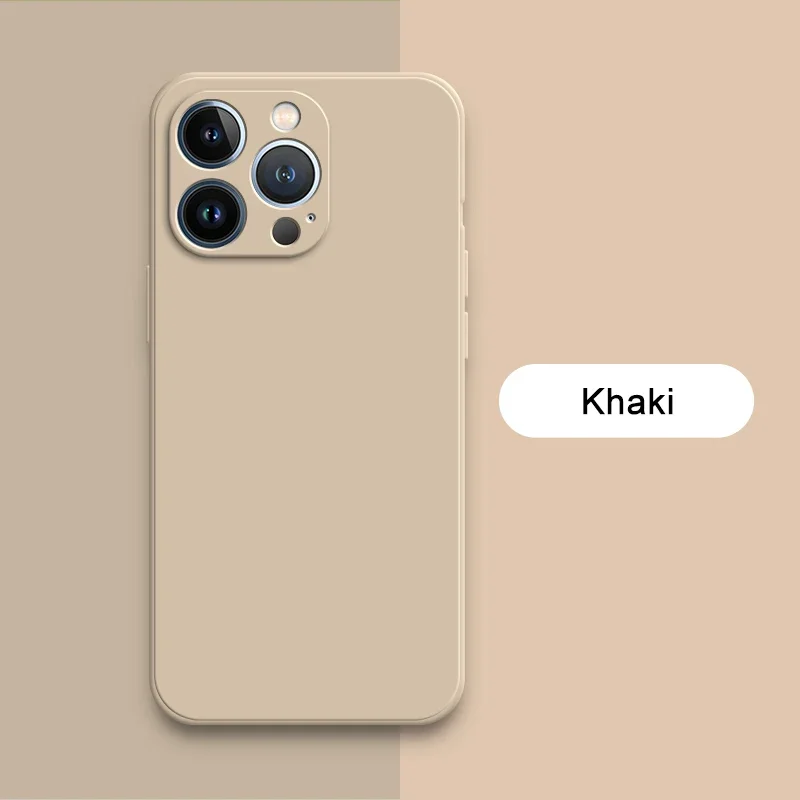 Original Square Liquid Silicone Phone Cases - Premium Durable Covers