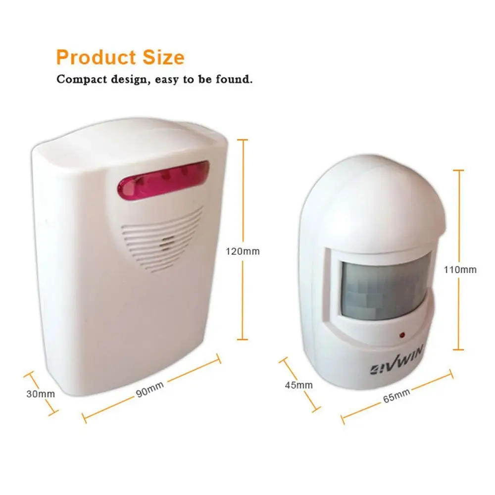New Professional Security Burglar Alarm Motion Sensor Garage Alarm System PIR Driveway Alert Sensor