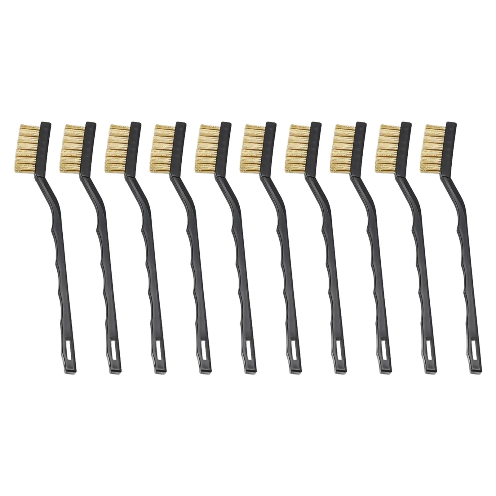 10Pcs 7 zoll Entfernen Rost Pinsel Messing Reinigung Polieren Metall Pinsel Messing Draht Stahl Draht Nylon Pinsel Sauber Werkzeuge hause Kits – Detail 17