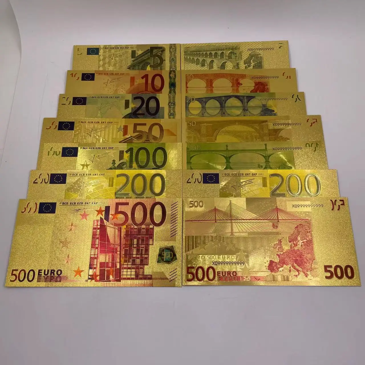 Valuta Banconota Europea 5 10 20 50 100 500 1000 1000000 Banconote In Oro Euro Milliion Per La Raccolta Di Regali Aziendali