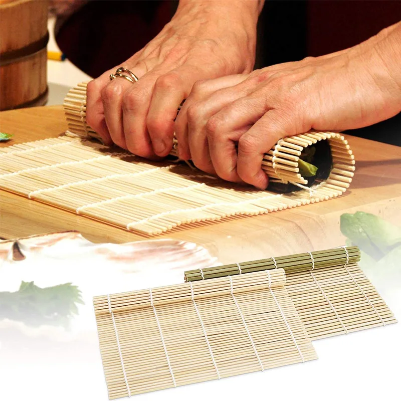 New Sushi Making Kit Bamboo Set With Sushi Rolling Mat Sushi