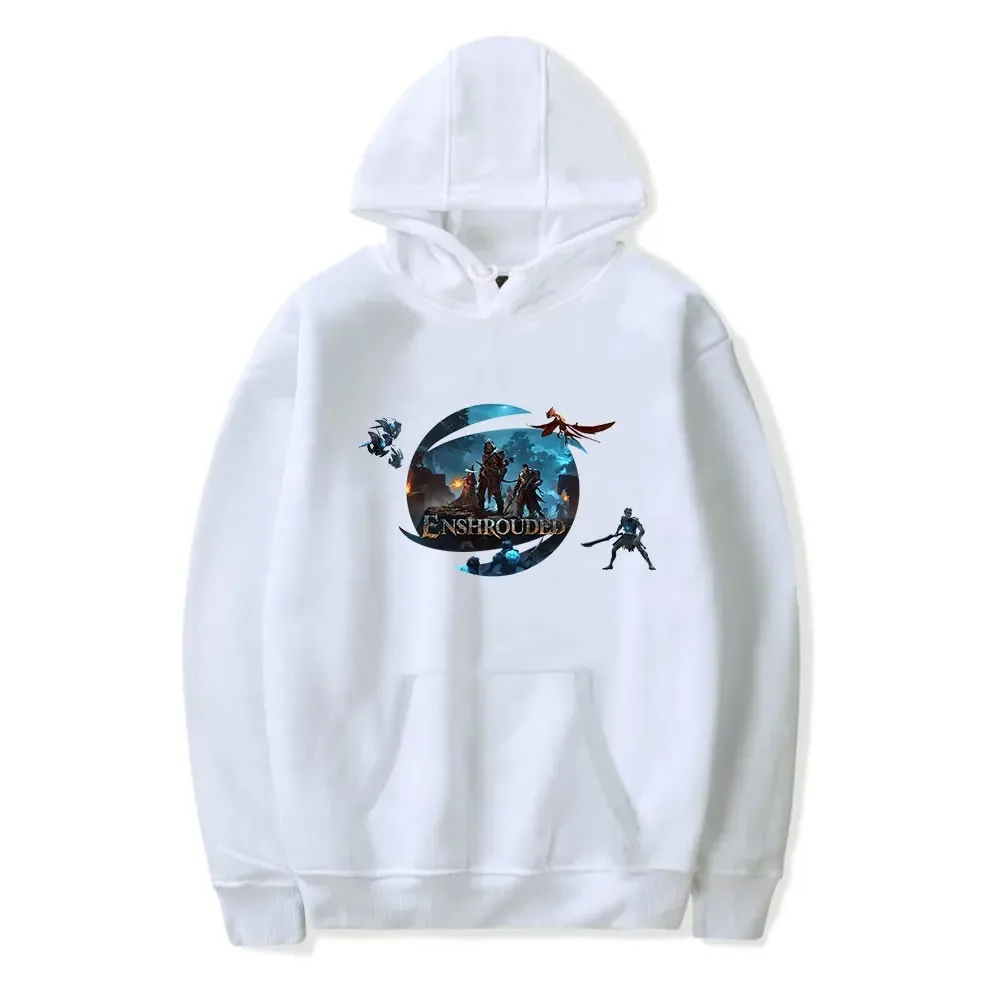 Hoodie envolto para homens e mulheres, pulôver manga comprida, roupas da moda 2024