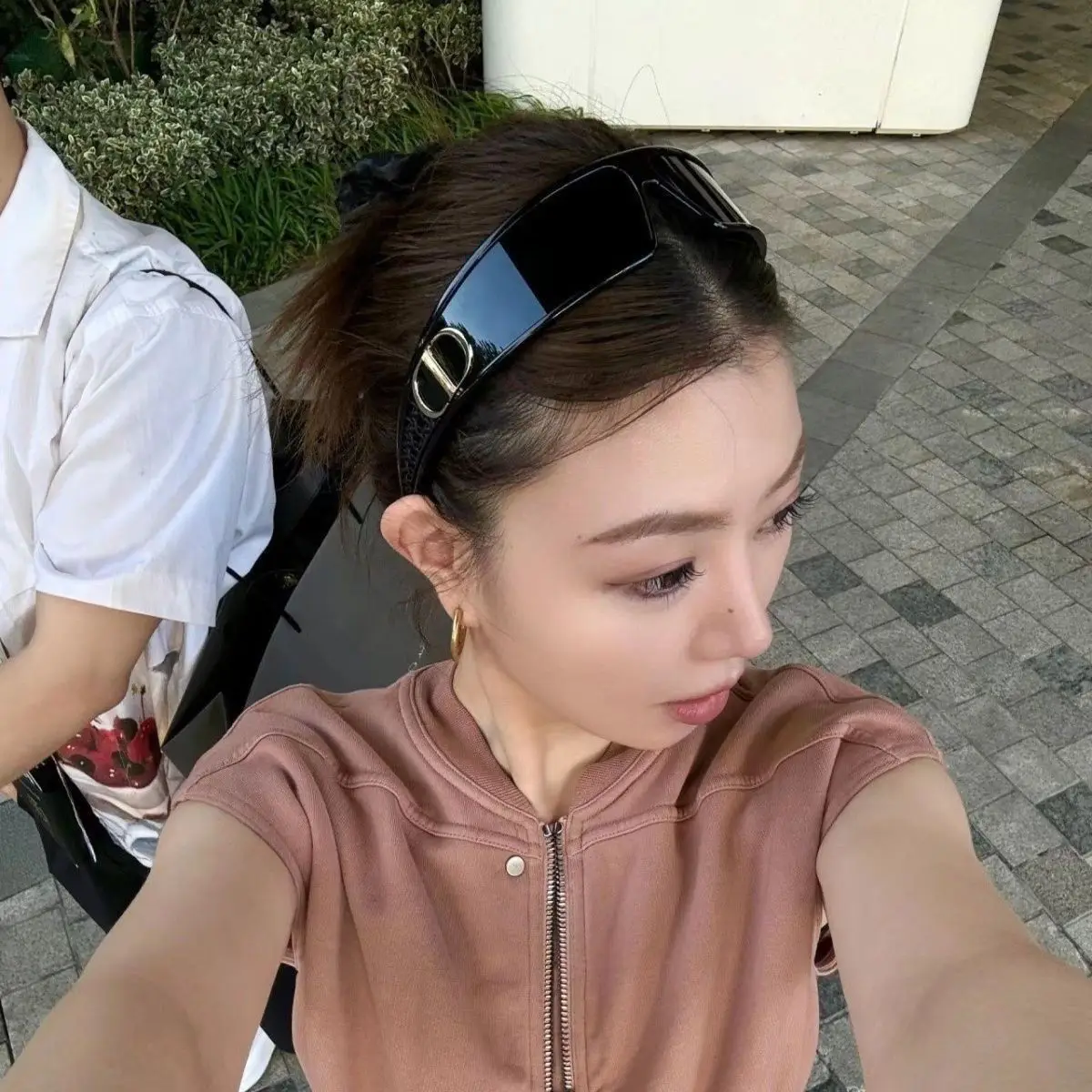 High Quality Oversized Big Frame Luxury  Women Sunglasses  Multifunction fashion design headband Goggles  Sunglasses for women 3