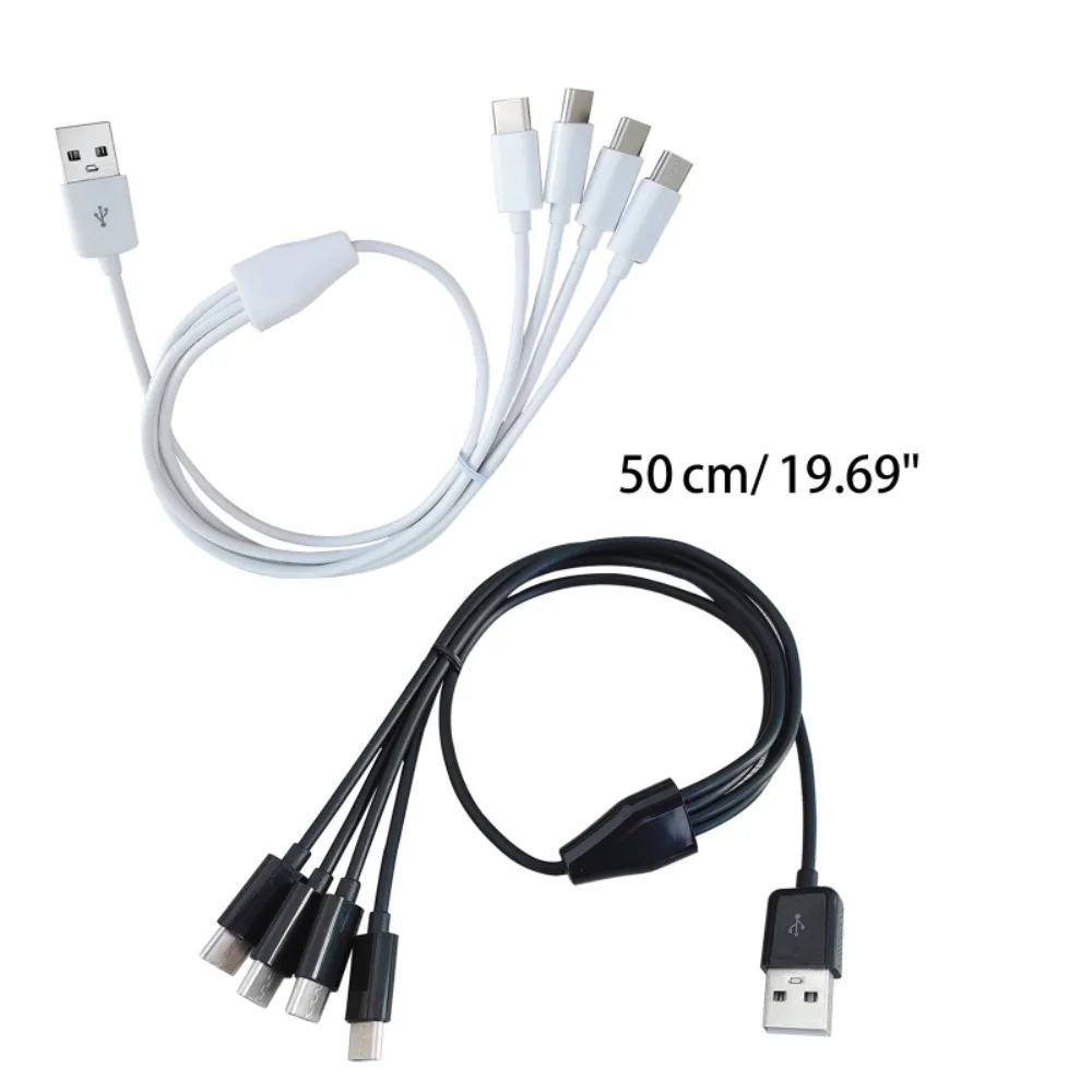 1 PC 멀티 4 In 1 충전 케이블 유형 C - 4 유형 C 와이어 USB C 분배기 케이블(휴대폰용)