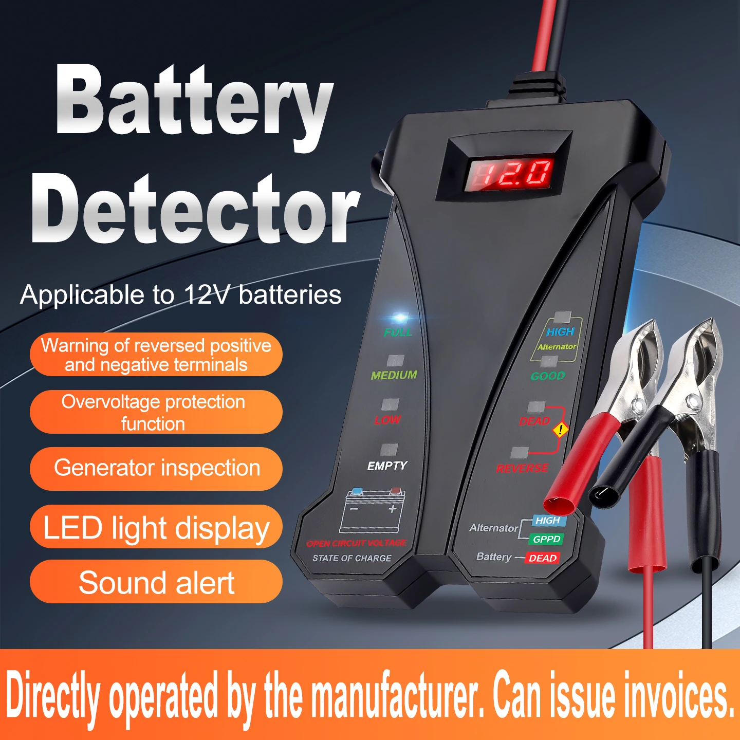 12V Automotive Battery & Charging System Analyzer