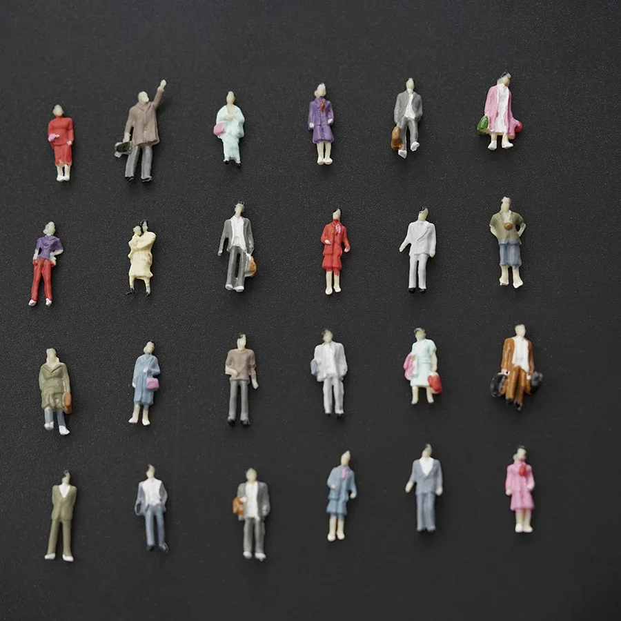 1:25-1:300 Architectural Sand Table  Material Scenery Little Man Simulation Character Colorful Model Figure Mini Man 5