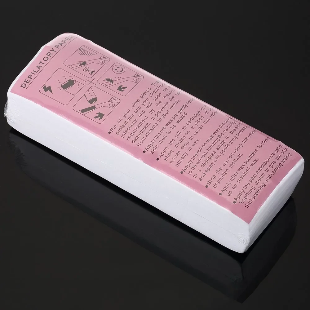 100 Sheets Beeswax Hair Removal Particular Special Non Woven Paper Depilatory Wax Strip Waxing Epilation Tools 5