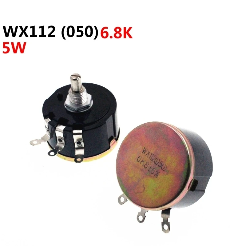 

WX112 WX050 Single Turn Wirewound Potentiometer 6.8K 6K8 5W