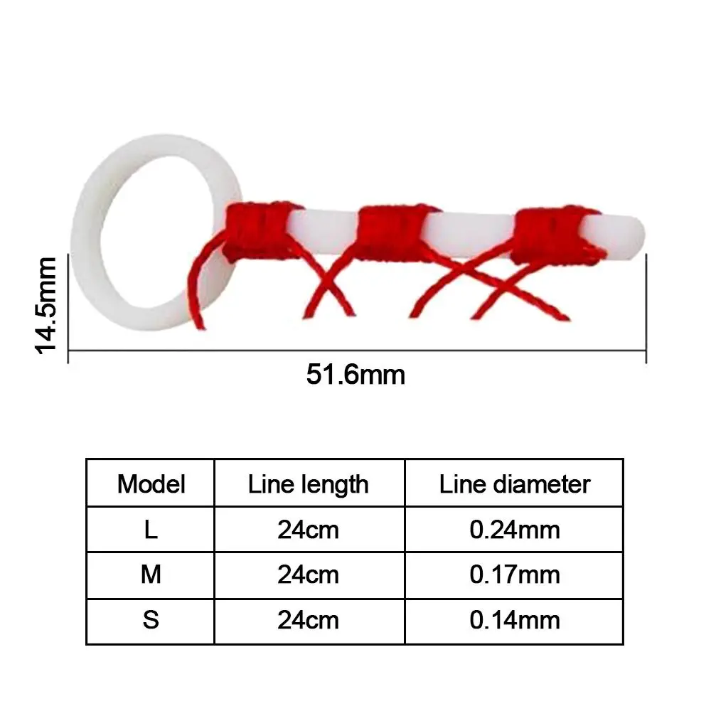 50pcs Plastic Cotton Thread Bobber Looper Cotton Thread 3Colors Fishing Bobber Float String Rope Buoy Fishing Float