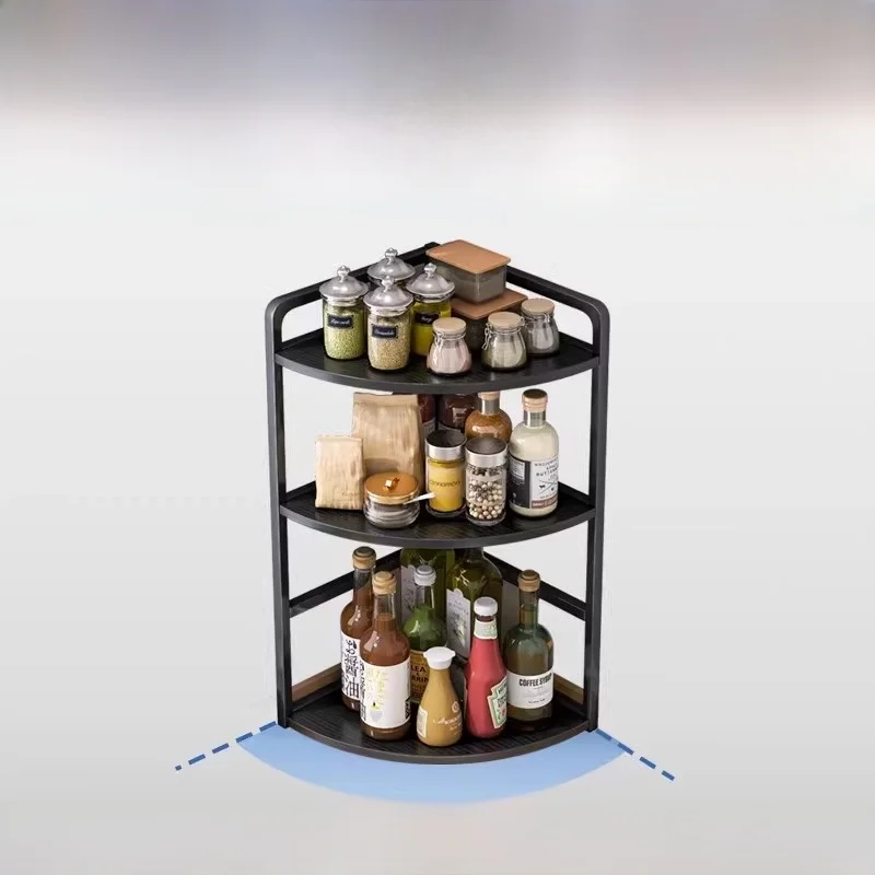 Kitchen Counter e Spice Ra Multi-Function Seasoning Storage elf Metal Material Nordic Sle Kitchen Organizer