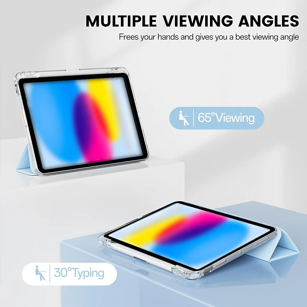 Magnetic Flip Smart Transparent Tablet Cover