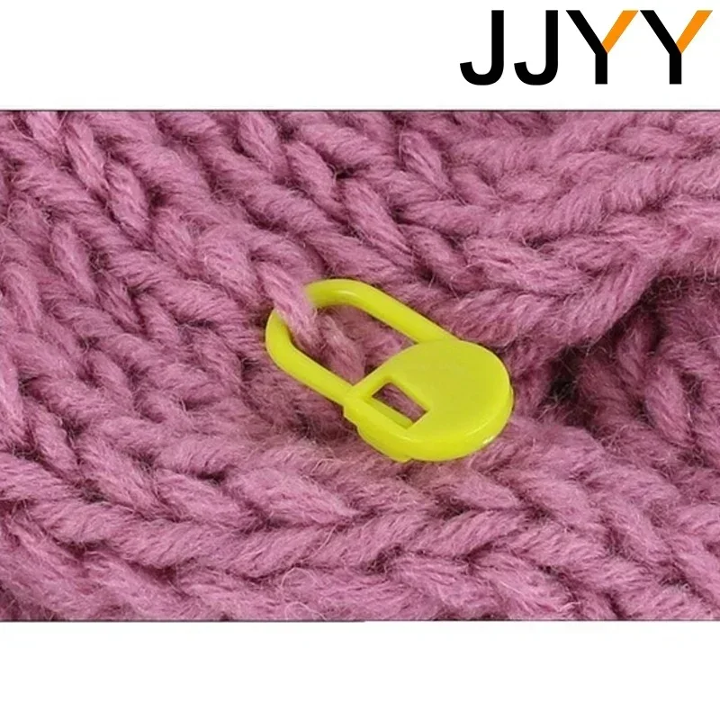 100개 다채로운 플라스틱 마킹 버튼 뜨개질 울 DIY 바느질 공예품 흘러내림 방지 핀 수제 액세서리