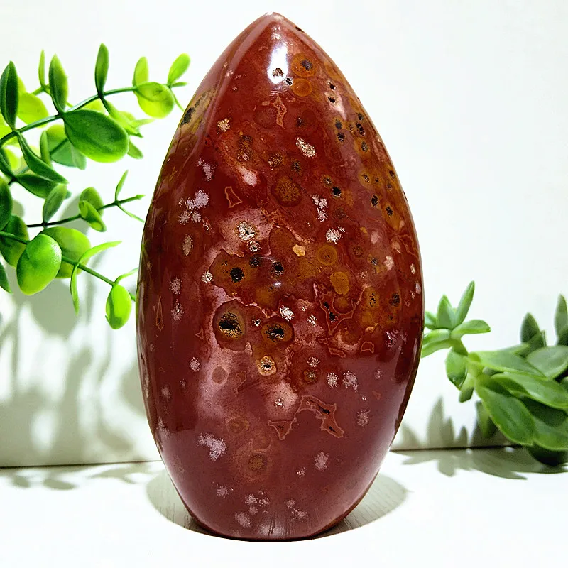 Natural Stone Ocean Jasper Crystal Freeform Display Home Room Decor Ornaments And Spiritual Meditation Reiki Healing 6
