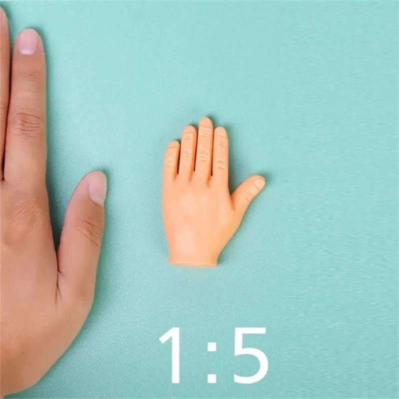 3766-b04214.jpg Mini Hands Model Tiny Hands Cat Massage Tool Funny Silicone Gloves Finger Gloves Little Finger Cat Toy Interactive Cat Toy
