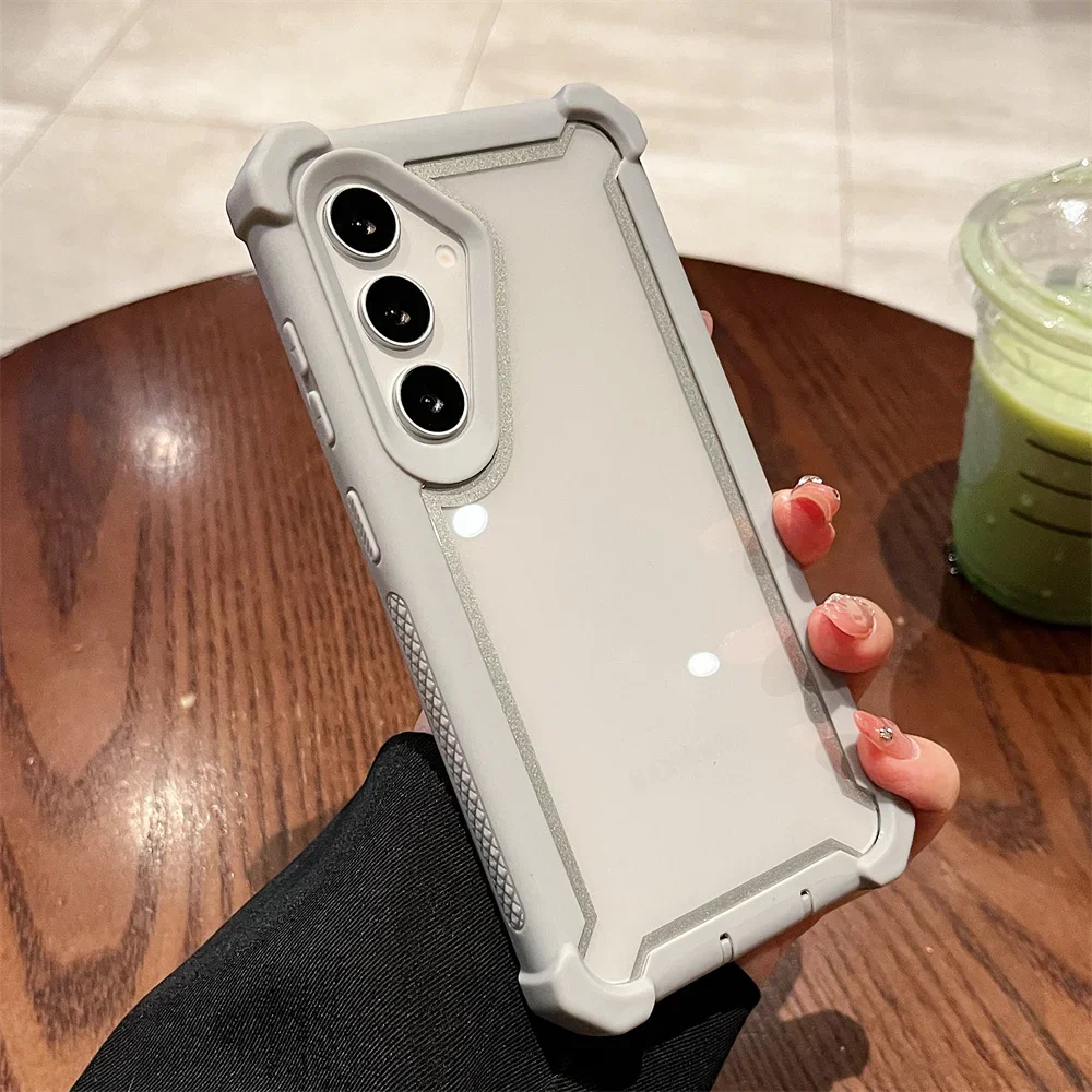 Heavy Duty Dual Layer Transparent Luxury Phone Case Cover