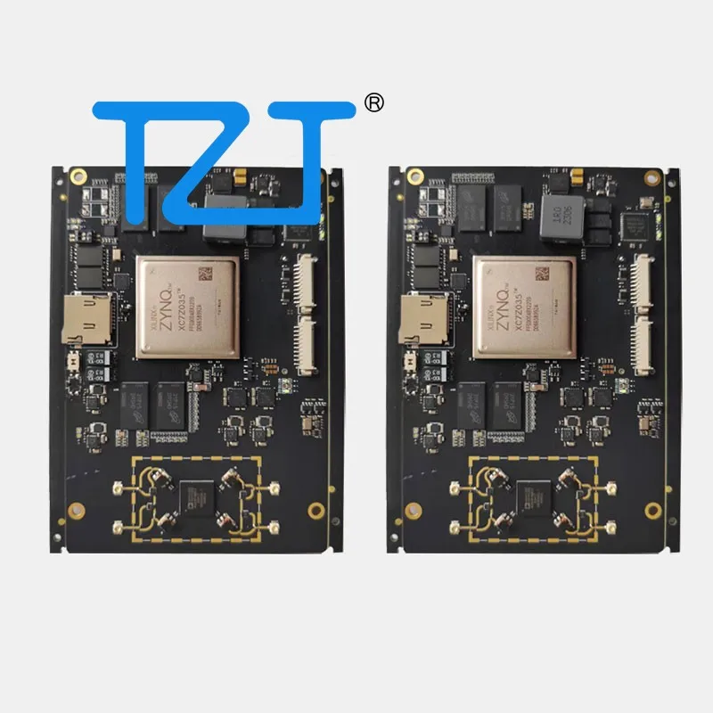 TZT 2PCS HAMGEEK F410 70MHZ-6GHZ SDR 소프트웨어 정의 라디오 ZYNQ7Z035 AD9361 1G DDR3 SFP/PCIE 지원
