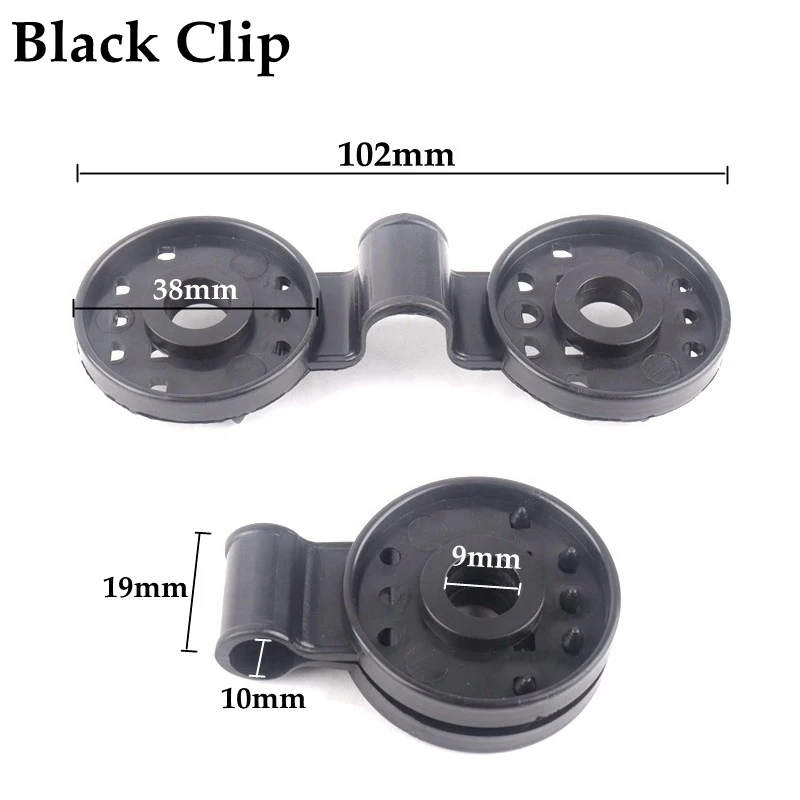 Black Round Clip