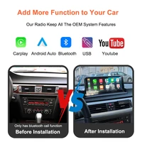 Bonroad 10.25 pouces, écran Linux Carplay Android Auto, Youtube pour BMW Série 3 E90 E91 E92 E93 2005-2012, autoradio, lecteur multimédia 5