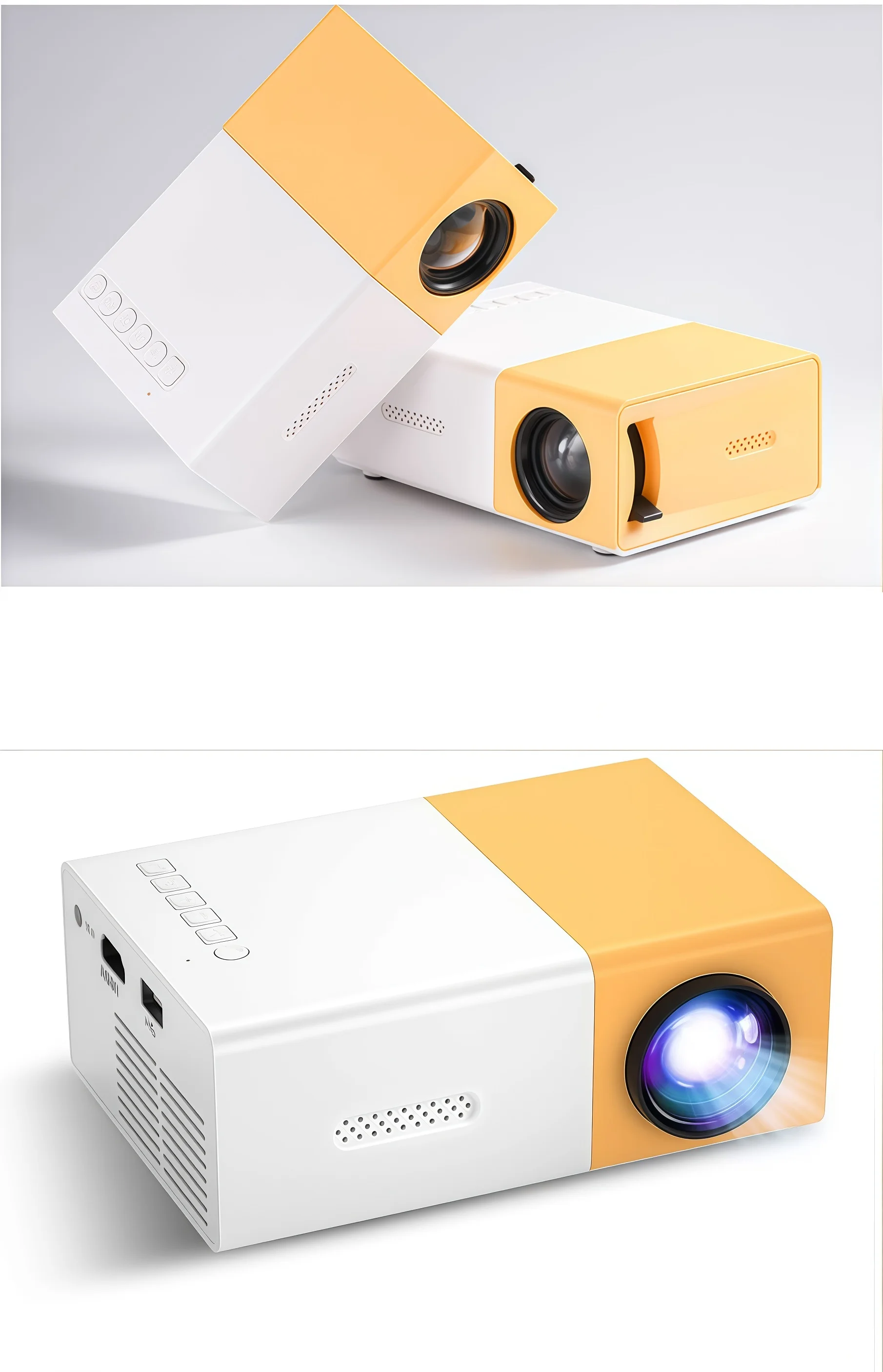 Mini Portable For Cartoon Outdoor LED Pico Movie Projector for Home Theater Kids