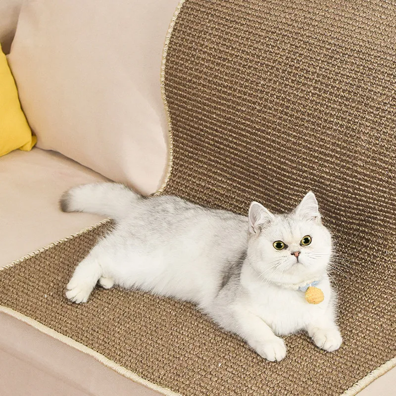 Tseipoaoi Rascador para Gatos Sofa, Protector Esquina Sofa Gatos - Sisal  Resistente al Desgaste, Alfombrilla para Afilar Las Uñas del Gato 50 x 70cm  : : Productos para mascotas