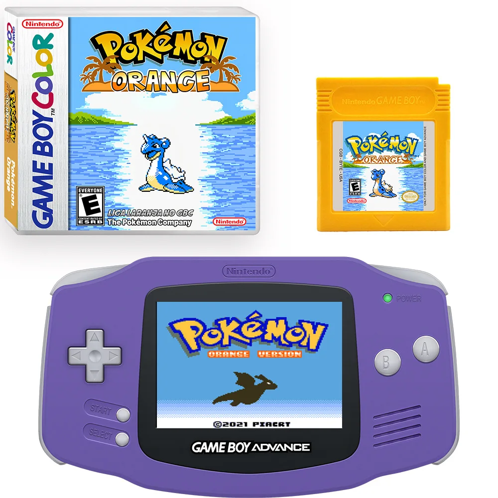 New GBC/GBA Game Cartridge Video Game Console Card Pokemon Orange English  Version With Box Hobbies Collection Gifts Toys - AliExpress
