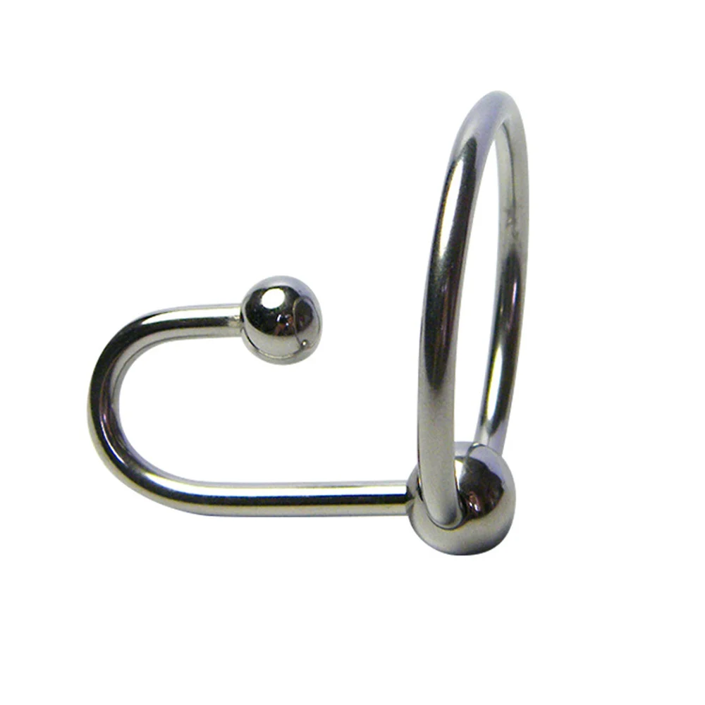 Stainless Steel Penis Header Ring Glans Urethra Stimulator Urethral Catheter Chastity Cage Cockring Sex Toys For Men Adult  Good