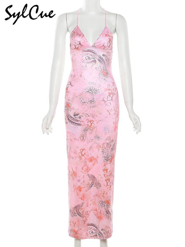 strapless open back dress Clarke Mini Dress Pink