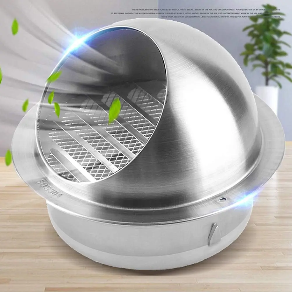 Stainless Steel Wall Ceiling Air Vent Ducting Ventilation Grilles 80/100/120mm Home Office Air Vent air vent grille ventilation grille