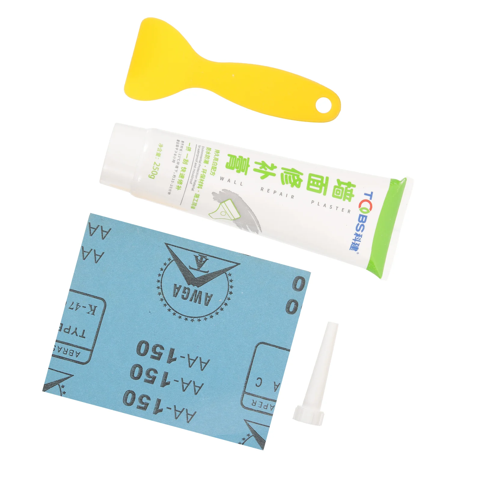 1 Set Wall Mending Agent Drywall Wall Repair Paste Repair Cream Kit with Sandpaper Scraper drywall patch kit