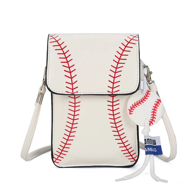 Fashion Versatile Crossbody Bags Baseball Printed Shoulder Bag