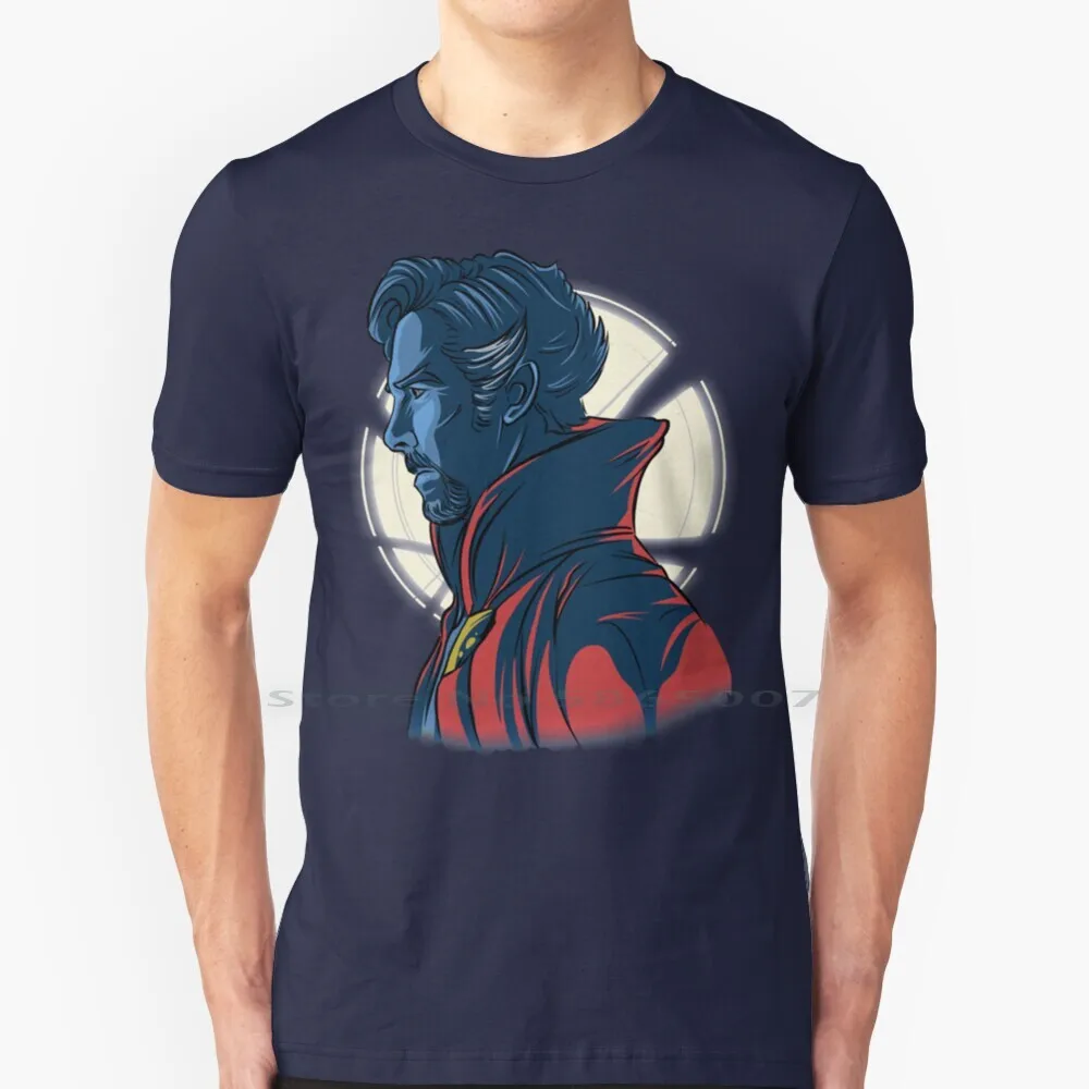 Strana Maglietta 100% Cotone Dr Strange Stephen Strange Sanctum Sanctorum Witch Ancient One Benedetto Cumberbatch Comics