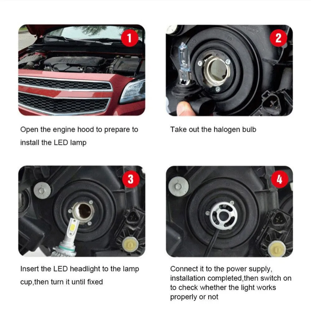 Рисунок 6 - автомобильные лампы H4 H7 H8 H1