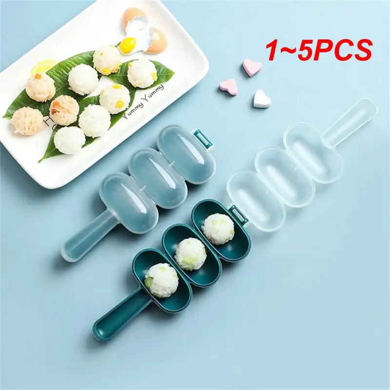 1 ~ 5Pcs Rice Ball Maker Rice Roll Shaker Lunch Maker Stampo Onigiri Mold Rice Baller Shaker Utensili Da Cucina A Forma Di Palla Riso