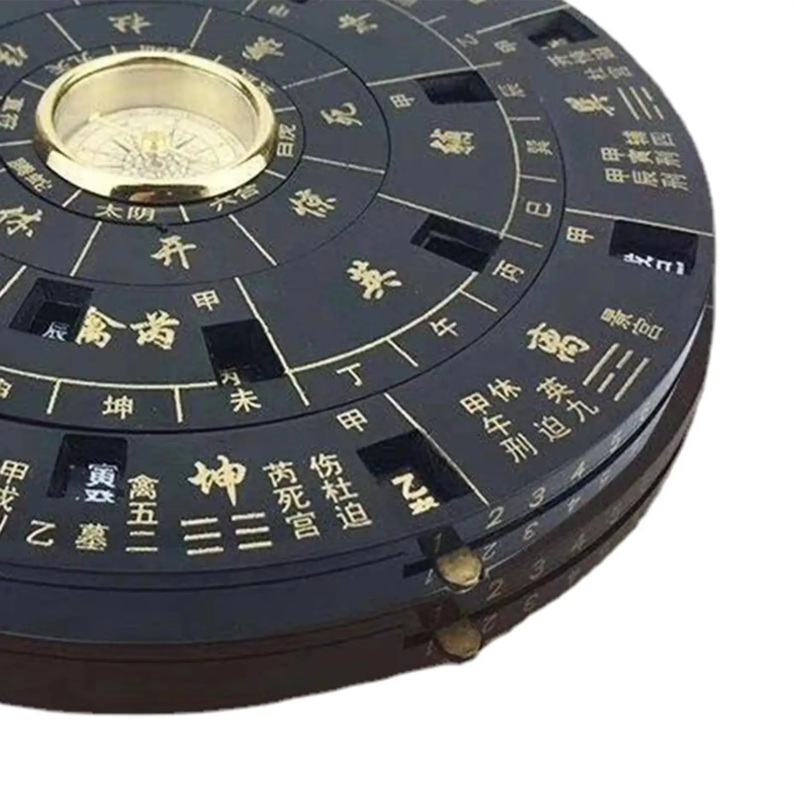 Feng Shui Luo Pan Ancient Chinese Compass Resin Round Durable Small Portable High Precision Dragon Phoenix Vintage Bagua Tool