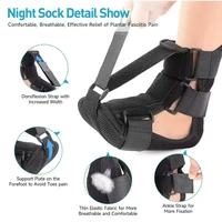 Attelle de nuit confortable pour le pied - Chaussette de soutien réglable pour le confort des fascias plantaires et du tendon d'Achille 1