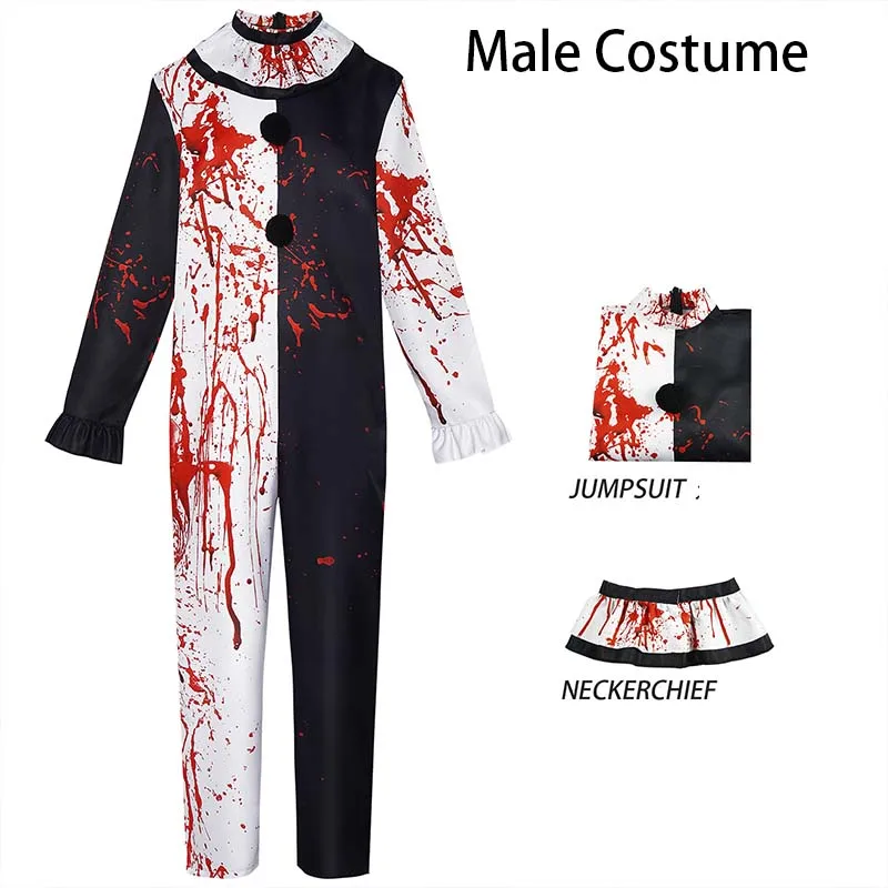 Costume De Clown Horrifique Art The Clown - Ensemble Noir Et Blanc Avec Masque Et Accessoires