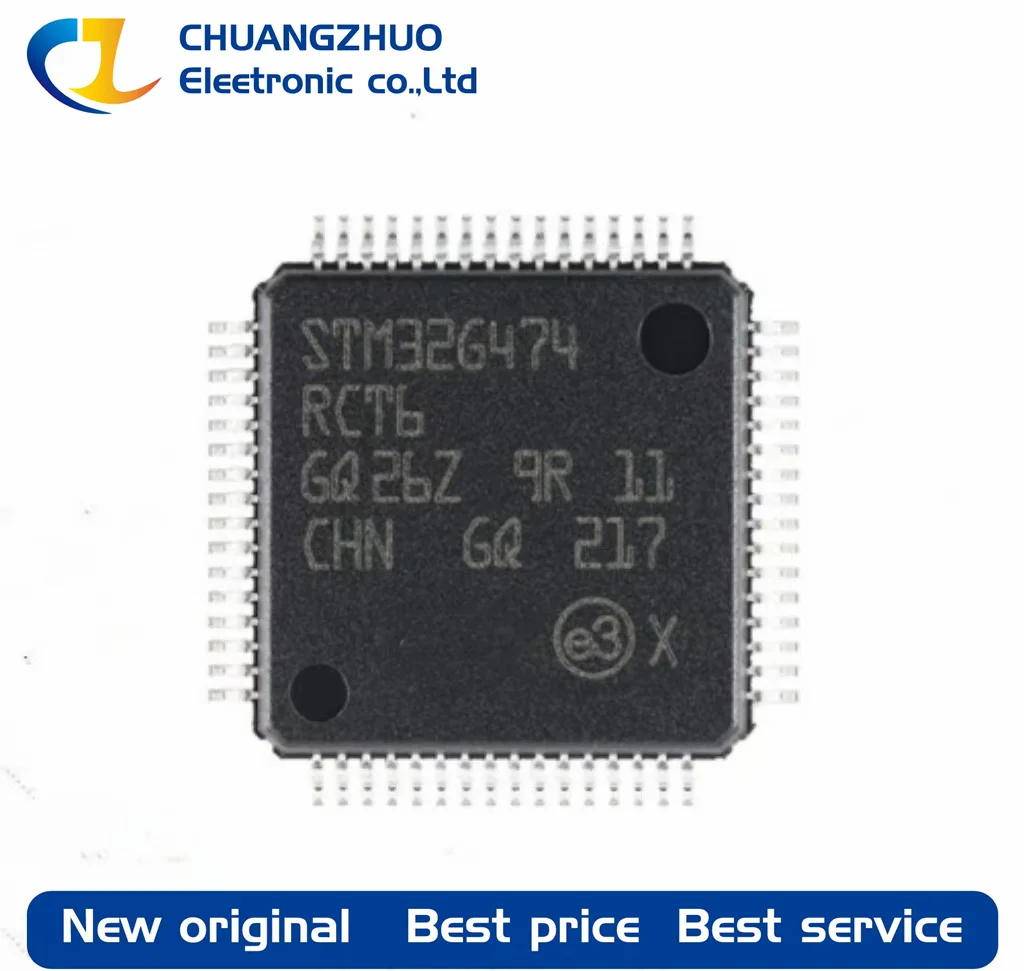 

1Pcs New original STM32G474RCT6 256KB 1.71V~3.6V ARM Cortex-M4 128KB 170MHz FLASH 52 LQFP-64(10x10) Microcontroller Units
