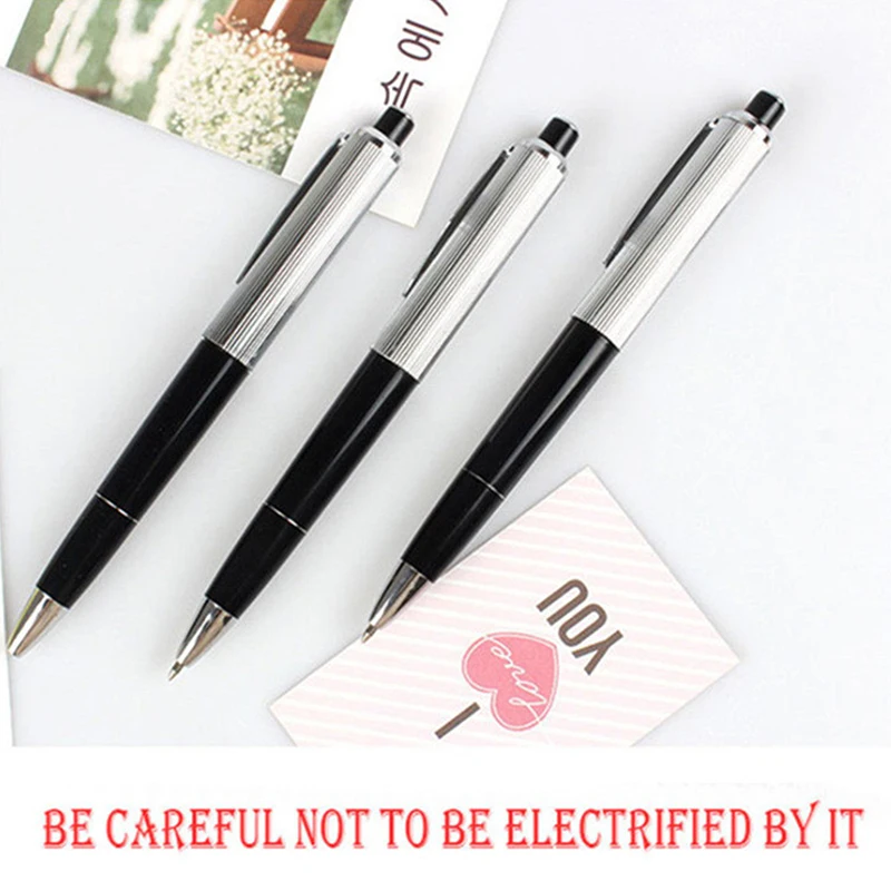 Electric Shock Pen Toy Fun Writable Ball Point Pen Gadget Joke Funny Prank prank toys joke toys