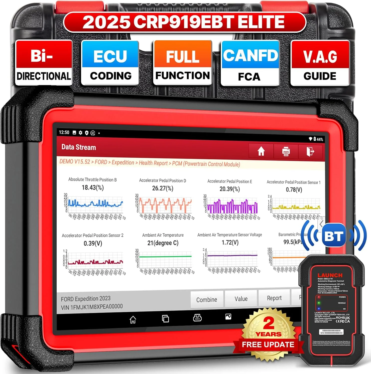 2025 LAUNCH X431 CRP919E BT Car Scanner Diagnostic Tools Full System ECU Coding £415.00