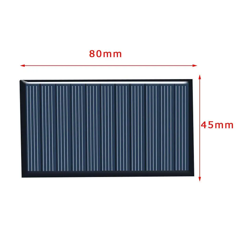 3Pcs Solar Panel 80*45mm 5V for Wall Lamps Induction Lamp Photovoltaic Power Generation Battery Charger