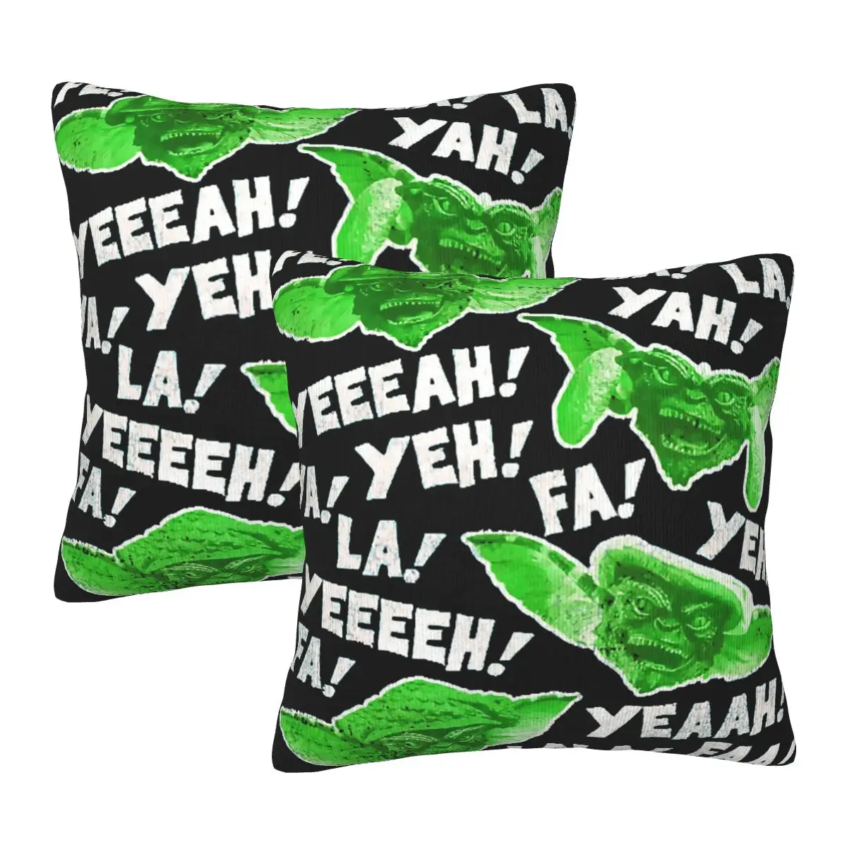 Gremlins Christmas Caroling Essential For Sale Set Di Cuscini Quadrati Di 2 Graphic Vintage Home Machine Wash Novità Guest Room